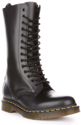Produktbild von Dr. Martens - 1914 Black Smooth Comfort, 11855001, 14-Loch Stiefel schwarz Größe 38 (UK5)