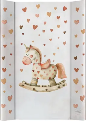 Produktbild von CEBA BABY Harte Wickelauflage 50x70 cm – Ultra Light Wickelbrett für Wickelkommode, leicht & stabil (Rocking Horse)