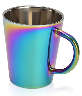 Imagen del producto de Tazas de café de acero inoxidable con asa, 300 ml