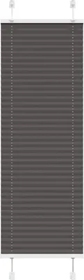 Zdjęcie produktu dla Roleta plisowana czarna 45x100 cm Szerokość tkaniny 44,4cm