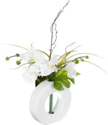 Produktbild von Vase künstliche orchideen keramikvase h44cm  - Atmosphera créateur d'intérieur
