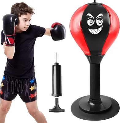 Produktbild von Punchingball Tisch: Büro Punchingball, Mini boxsack mit Saugnapf und Luftpumpe, Rage Bag, Punching Ball Set, Tisch Boxsack, Mini-Boxball, Desktop