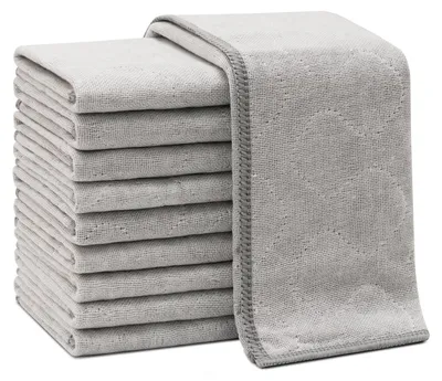 Spültücher-Set, 10er, 30×30 cm, grau, saugfähig, fusselfrei