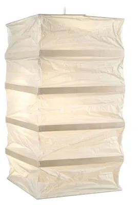 Produktbild von Pendelleuchten - Papierschirm für Glattmantelpendel "PEPPU", Hängelampe aus Papier in weiß, E27-Fassung