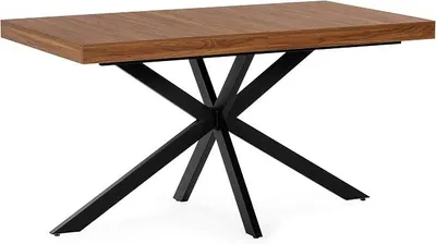 Productafbeelding van Uitschuifbare eettafel Genova, notenhoutlook, 140-180 cm (breedte), 80 cm (diepte), 75 cm (hoogte)