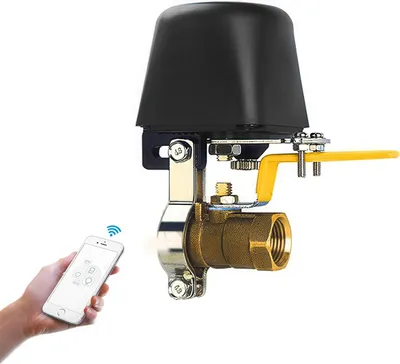 Produktbild von Smart Wasser- und Gasventil, WLAN Steuerung, kabellos, Absperrventil kompatibel mit Alexa/Google, ideal für Küche, Garten und Bauernhof