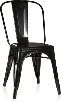 Produktbild von hjh OFFICE Bistrostuhl ohne Armlehnen VANTAGGIO COMFORT Metall Stuhl bis 150 kg belastbar