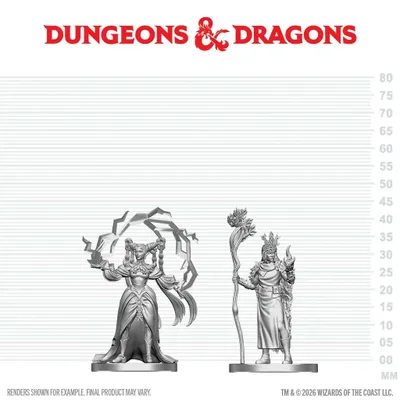 Produktbild von D&D Nolzur's Marvelous Miniatures - Menschlicher Druid & Elfen-Sorcerer