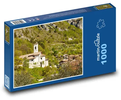 Obrázek produktu pro Puzzle 1000 Pregasina - kostel u jezera - martinpuzzle