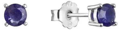 Produktbild von Silberne Ohrringe mit echtem Saphir 11483.3