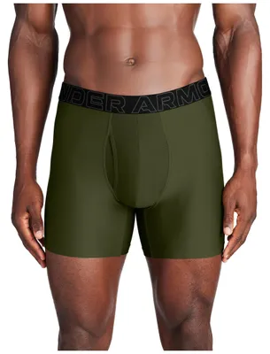 Obrázok produktu pre Under Armour Performance Tech – pánske boxerky, šírka 15,2 cm, balenie obsahuje jeden kus, farba: tmavozelená (Marine OD Green)