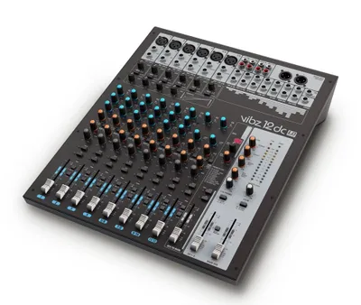 Produktbild von LD Systems Vibz 12 DC 12-Kanal Mischpult mit 6 Mikrofonkanälen und digitalem Effektprozessor