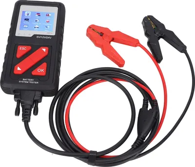 Image de Testeur de batterie numérique 6?24V Grand écran couleur Universel pour voitures camions motos
