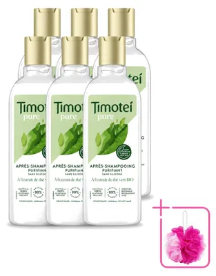 Zdjęcie produktu dla 6 x Odżywka do włosów Timotei Pure Green Tea - 300 ml - Zestaw ekonomiczny - 6 sztuk