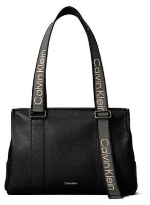 Produktbild von Calvin Klein WEBBING ADJ STRAP TOTE Damen Handtasche Schwarz : Größe - UNICA Größe: UNICA