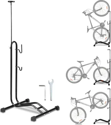 Produktbild von Platzsparender Fahrrad-Fußständer für Mountainbike und Rennrad bis 29 Zoll