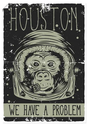 Produktbild von ARTland Poster Houston Größe: 50x70 cm