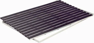 Produktbild von ACO Eingangsmatte Vario + Rahmen 12mm Aluminium, Gummi Schwarz, 60x40cm