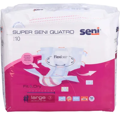 Produktbild von TZMO Super Seni Quatro Windelhose 10 Stück Gr. L