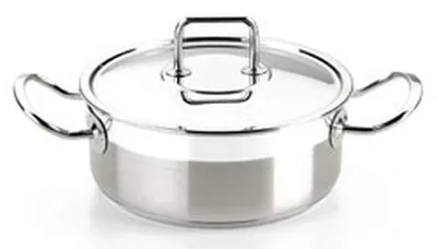 Produktbild von Bratpfanne Brattopf Pfanne - Edelstahl 18/10 - 26 cm - Mit Deckel - Für alle Herdarten inkl. Induktion