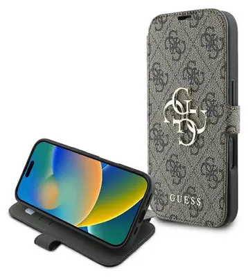Image de Guess 4G Metal Logo Case pour Iphone 16 - Marron