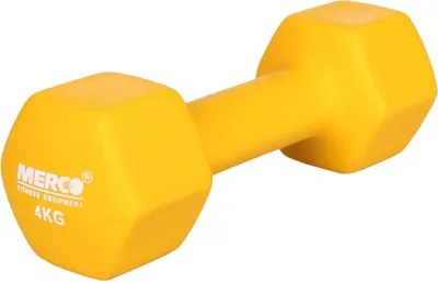 Produktbild von Hantel 4 kg mit Neopren-Beschichtung für bequemen und rutschfesten Halt, Stahlkern