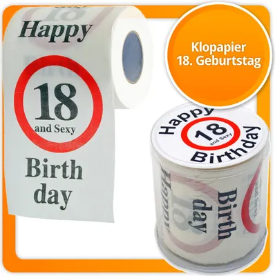 Produktbild von Fun Klopapier 18. Geburtstag