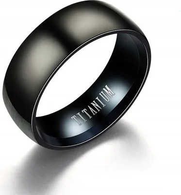 Obrázek produktu pro Kroužek kroužek černý TITAN MATTE STEEL 161