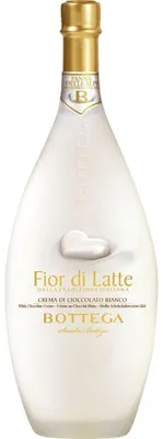 Produktbild von Bottega Fior di Latte e Grappa - weisser Schokoladenlikör 500 ml.