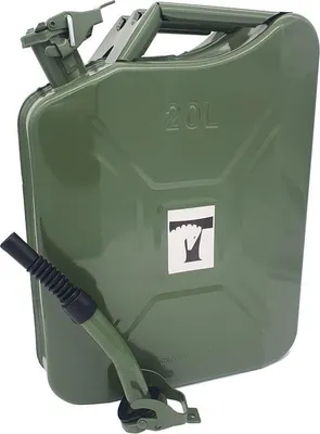 Image de Bidon de carburant Famanu de 20 litres avec embout flexible - Diesel, essence, réserve