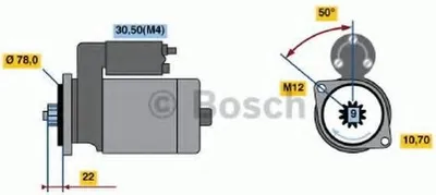 Produktbild von BOSCH 0 986 018 321 Starter Anlasser 1,4kW für OPEL Corsa B Schrägheck (S93) 12V