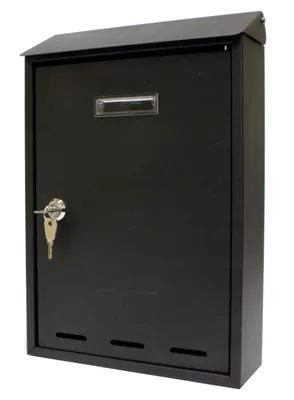 Produktbild von Briefkasten für Briefe, 330x220x70mm, anthrazitfarben, Marke Verotech, Modell 3140/1_BLACK