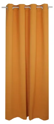 Produktbild von Verdunklungsvorhang orange Blackout Ösen Vorhang blickdicht 135x245 cm Gardine