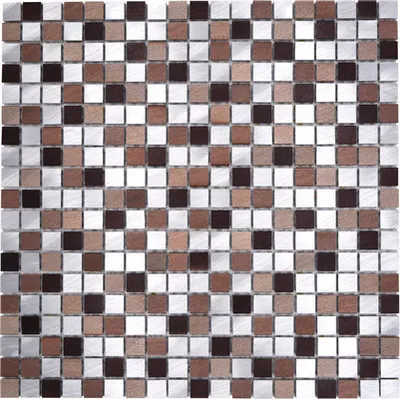 Produktbild von Aluminiummosaik XAM A971 kupfer/silber 31,7x31,7 cm