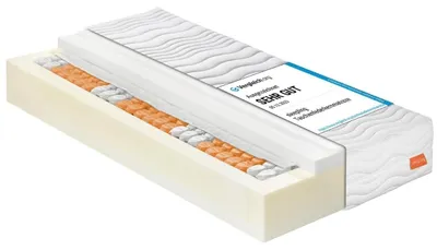 Zdjęcie produktu dla Materac kieszeniowy - 100 x 200 cm - 7 stref - Twardość 2 - 25 cm - Biały