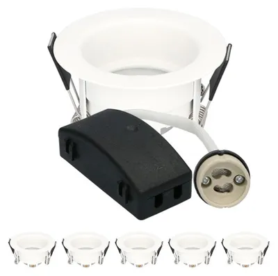 Image de HOFTRONIC - Spot LED encastrable 85mm GU10 IP65 Blanc Rond