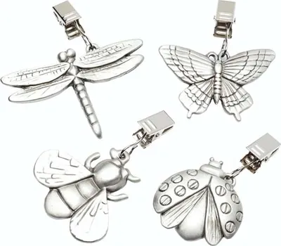 Immagine prodotto di Peso per tovaglia, set di 4 - Peltro - Animali da giardino - KitchenCraft