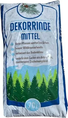 Produktbild von Dekorrinde aus Kiefer, braun, 10-25 mm Körnung, 70 l, hemmt Wildkrautaufwuchs