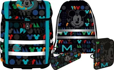 Produktbild von McNeill Schulranzen-Set PERFECTO, 5-tlg., Disney Mickey Mouse