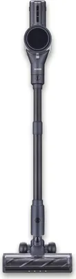 A cordless stick vacuum cleaner shown vertically against a white background.