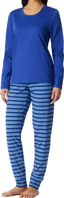 Produktbild von Schiesser Damen Schlafanzug lang Gr. 38 royal