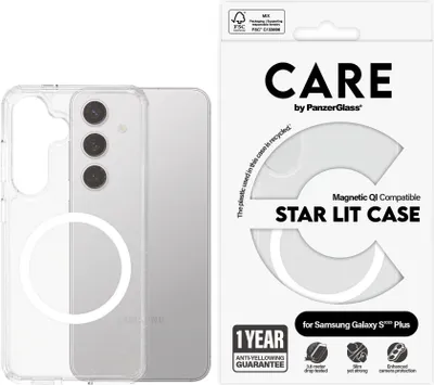 Produktbild von CARE Flagship Case Star Lit w. White QI Galaxy S25 Plus