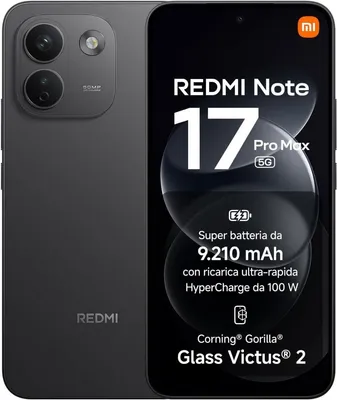 Image de Redmi Note 17 Pro Max 5G - Noir - Smartphone avec 8 Go de RAM / 256 Go de stockage