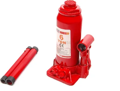 Obrázek produktu pro Hydraulický zvedák, nosnost 6 tun (6000 kg), výška 220 mm, průměr pístu 30 mm, mechanismus pro uvolnění zablokovaný