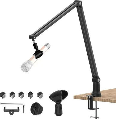 Image de Bras de microphone réglable en aluminium, compatible avec tous les modèles