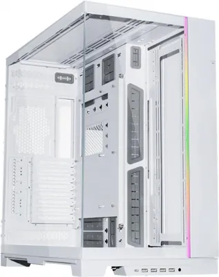 Zdjęcie produktu dla Lian Li O11 Dynamic EVO XL, Tower, PC, Biały, ATX, EATX, micro ATX, Mini-ITX, Aluminium, Stal, Szkło hartowane, Niebieski, Zielony, Czerwony