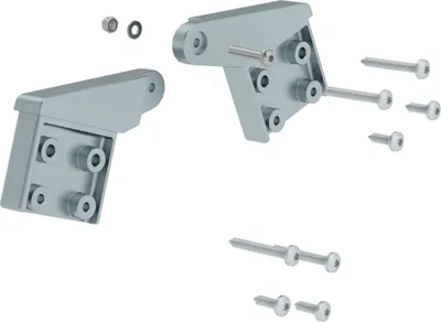 Produktbild von MUNK Ersatzscharnier-Set für Stufen-Stehleitern beidseitig begehbar aus Aluminium