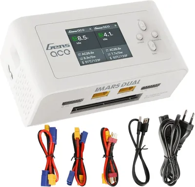 Produktbild von Dual-Kanal-RC-Ladegerät für LiPo- und NiMH-Akkus – maximale Ladeleistung: 15A, mit Echtzeit-Anzeige