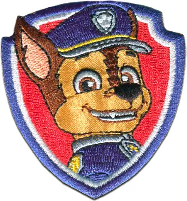 Produktbild von Paw Patrol © Chase 2 - Aufnäher, Bügelbild, Aufbügler, Applikationen, Patches, Flicken, Zum Aufbügeln, Größe: 7 x 6 cm