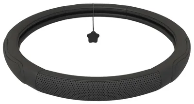 Produktbild von Upgrade4cars Lenkradbezug Leder in Schwarz | Lenkradschutz in Universal Größe 37-39 cm | Lenkradhülle für Sommer & Winter | Autozubehör Innenraum